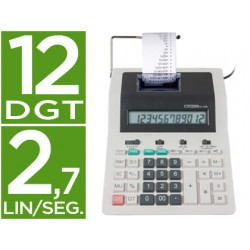 Calculadora citizen impresora pantalla papel cx123 n 12 digitos