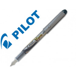 Pluma pilot v pen silver desechable negro svp4wb