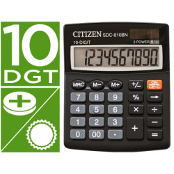 Calculadora citizen sobremesa sdc810 bn 10 digitos