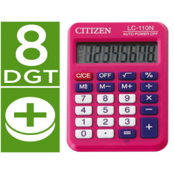 Calculadora citizen bolsillo lc110 8 digitos rosa