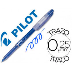 Boligrafo pilot frixion punta de aguja color azul