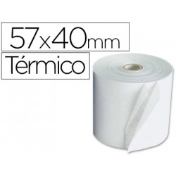Rollo termico 57x40x11mm 58 grs