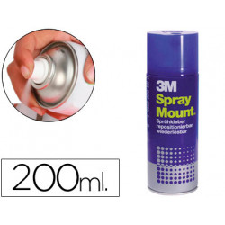 Pegamento scotch spray mount 200 ml adhesivo reposicionable por tiempo limi