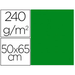 Cartulina liderpapel 50x65 cm 240g/m2 verde navidad paquete de 25 unidades