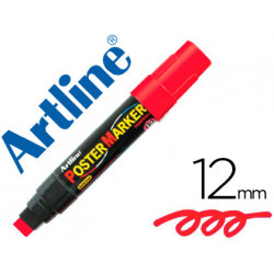 Rotulador artline poster marker epp12roj punta redonda 12 mm color rojo