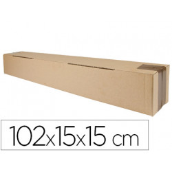 Caja para embalar qconnect tubo medidas 1020x150x150 mm espesor carton 3 m