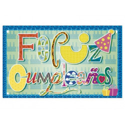 Etiqueta arguval feliz cumpleaños modelo 70 rollo de 250 unidades
