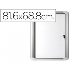 Vitrina de anuncio bioffice magnetica 816x688 mm para exterior con marco d