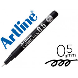 Rotulador artline calibrado micrometrico negro comic pen ek285 punta polia