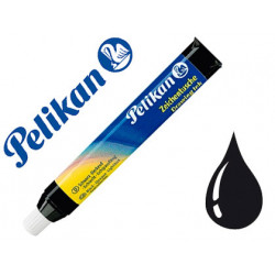 Tinta china pelikan negro n17 tubo de 9 ml blister de 1 unidad