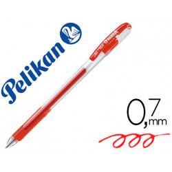 Boligrafo pelikan soft gel rojo caja de 12 unidades