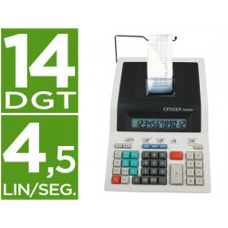 Calculadora citizen impresora pantalla papel 350dpa 14 digitos