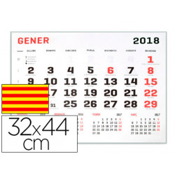 Calendario pared liderpapel 2018 32x44 cm papel 70 gr texto en catalan